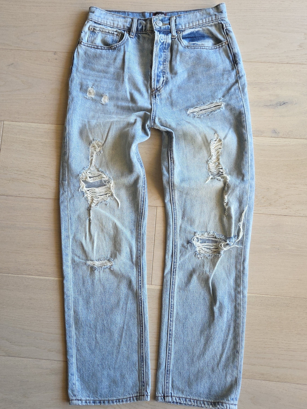 Urban Outfitters BDG blue straight leg ripped jeans